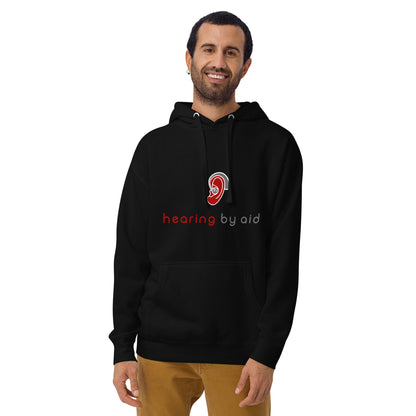 Hearing By Aid Adult Hoodie