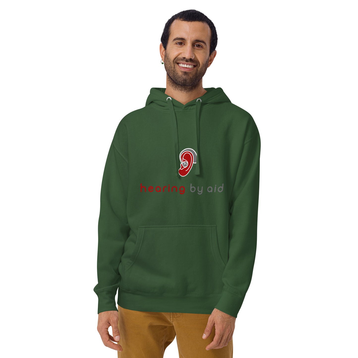 Hearing By Aid Adult Hoodie