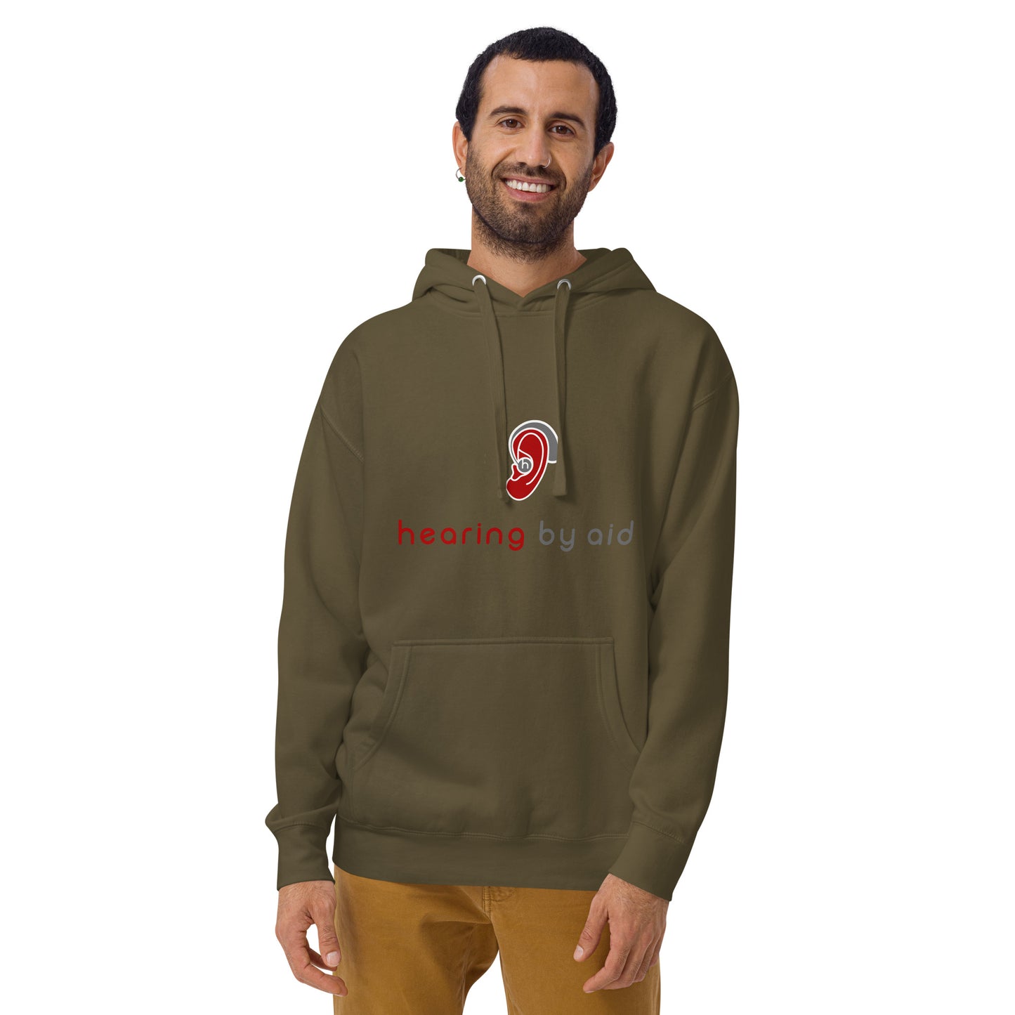 Hearing By Aid Adult Hoodie