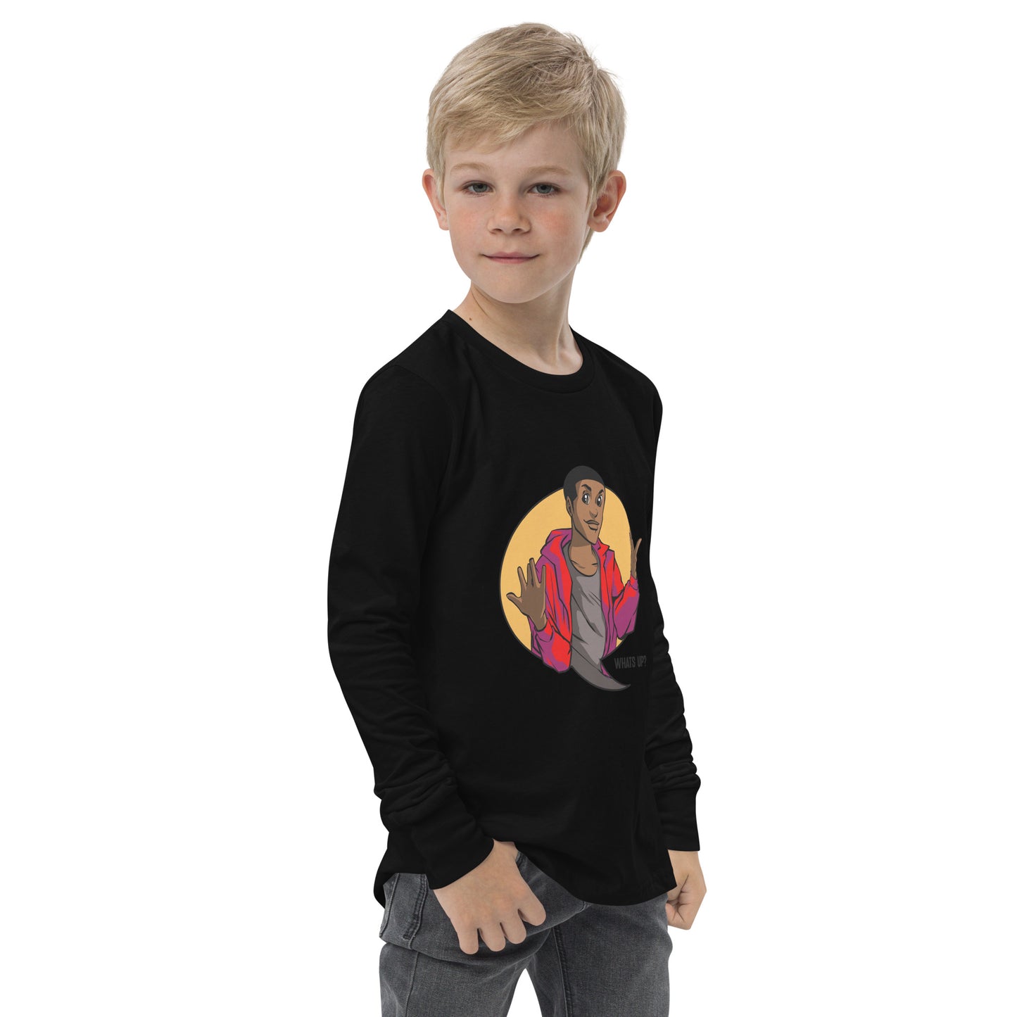 What's up Youth long sleeve tee