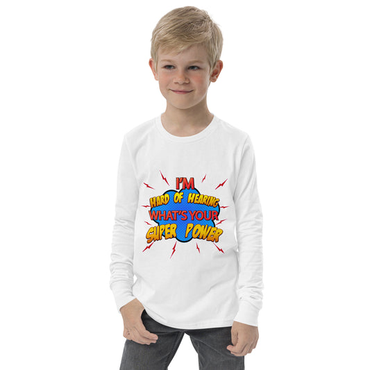 Hard of Hearing Youth long sleeve tee